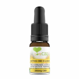 LOVE CBD E-LIQUID: SATIVA – 250MG CBD