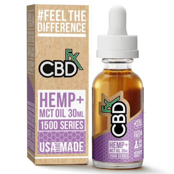 CBD Hemp MCT Oil Tincture 1500 Series 30ml By CBDfx